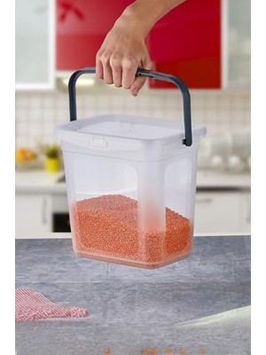 Frefly Store 6 Litre Tutma Saplı Bakliyat ve Un Saklama Kabı, HH.C.761