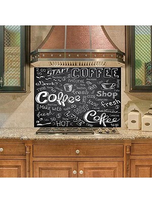 Frefly Store Mutfak Duvar Tezgah Arası Ocak Arkası Sticker Kaplama Coffee Shop