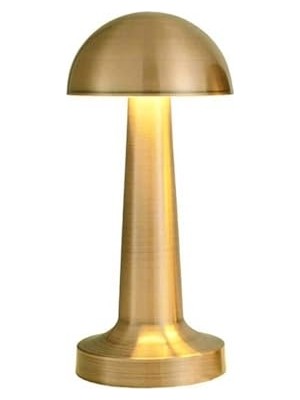 Frefly Store Cata Lizbon Altın Kasa Şarjlı Dokunmatik 3 Renk Işıklı Ledli Masa Lambası CT-8429