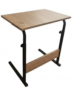 Frefly Store Sağlam Metal Gövdeli Laptop Sehpası 60X40 cm – Yükseklik Ayarlı, Stabil ve Ergonomik Çalışma Masası (Ceviz)
