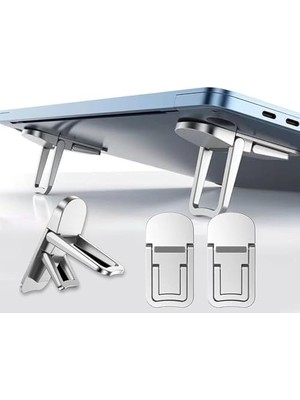 Frefly Store 2 Kademeli Yükseklik Ayarlı Laptop Standı – Gri Renk - Ergonomik Tasarım