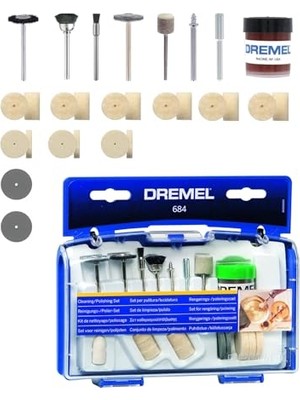 Frefly Store Dremel 684 Parlatma Aksesuarı, Çok Amaçlı Aletler Için, Temizlik ve Cilalama Için 20 Aksesuar Seti