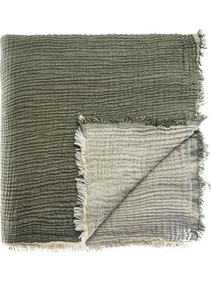 Frefly Store Müslin Pike Çift Kişilik, 100% Pamuk 4 Katlı Kaliteli Müslin Yatak Örtüsü, Dekoratif Şık Yumuşak Hafif Yazlık Pike (Haki Yeşil, Çift Kişilik 220X240 Cm)