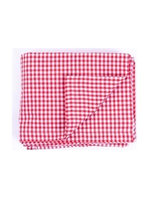 Frefly Store Pötikare Kırmızı Masa Örtüsü, Sofra Bezi, Piknik 75X75 cm 75 x
