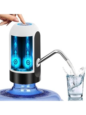 Frefly Store Otomatik Içme Suyu Pompası, USB Şarj, Evrensel 5 Galon Şişe Için Taşınabilir Elektrikli Su Sebili Anahtarı - Siyah | Ev, Mutfak, Oturma Odası, Ofis, Kamp, Evrensel Için Su Sürahisi Pompası Su Sebili,