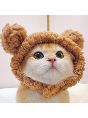 Frefly Store Sevimli Kedi Şapkası, Ayarlanabilir Kostüm Seti