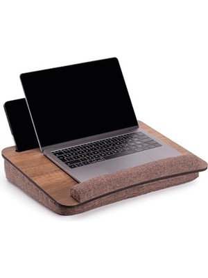 Frefly Store Minderli Laptop Sehpası, Ceviz Renk, Rahat Kullanım Için