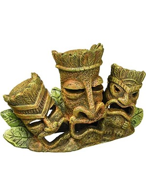 Frefly Store Pen Plax Rrt4 Akvaryum Dekorasyonu Tiki Tribe