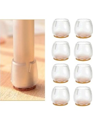 Frefly Store Sandalye Pabucu,masa,koltuk,tabure Ayak Kılıfı 8 Adet (25X25 Kare)