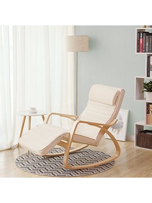 Frefly Store Huş Ağacı Sallanan Sandalye, Ayarlanabilir Destek