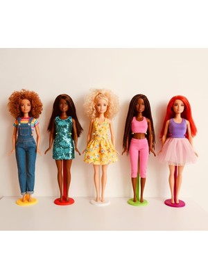 Frefly Store 5 Adet Oyuncak Bebek Tutucu Standı Model Bebekler Için Uyumlu Tasarlandı
