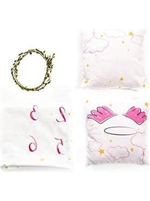 Frefly Store Kız Bebek Doğum Hediyesi Fotoğraf Battaniyesi Seti