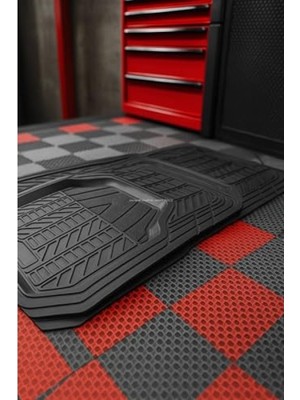 Frefly Store Kesilebilir 3D Derin Havuzlu Oto Paspas Seti, 5 Parça, Kaymaz Taban, Neme Dayanıklı