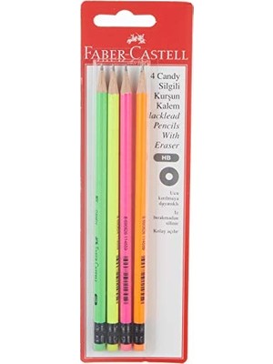 Frefly Store Faber-Castell Candy Silgili Kurşun Kalem