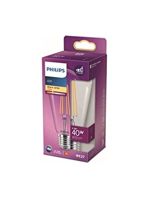 Frefly Store Philips LED Classic 40W ST64 E27 Sıcak Beyaz Dim Edilmez Filament LED Ampul          [enerji Sınıfı F]