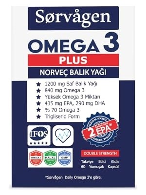 Frefly Store Ome3  1200MG Balık Yağı, 60 Kapsül