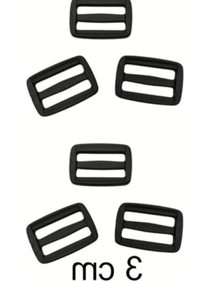 Frefly Store 10 Adet 3 cm Plastik Çanta Sapı, Kumaş Ayar Tokası Klipsi
