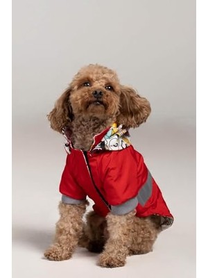 Frefly Store Köpek Yağmurluğu Kırmızı NON300 (Large)