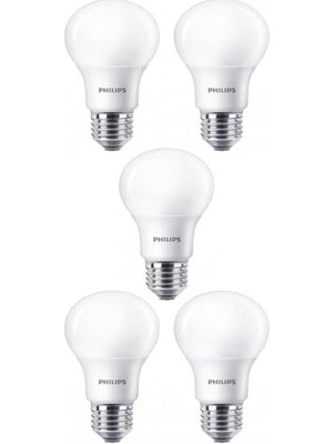 Frefly Store 8W (60W) LED Ampul Beyaz 6500K E27 (5 Adet) Tasarruflu Lamba