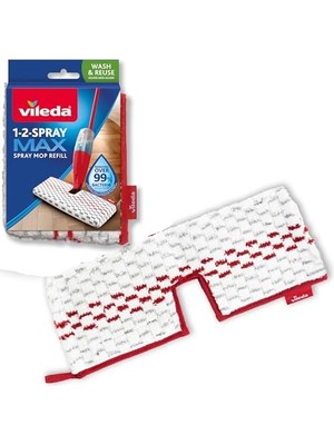 Frefly Store Vileda Spray & Clean Püskürtme Sileceği Yedek Kılıf, Zemin Sileceği Kılıfı, Püskürtme Fonksiyonlu Paspas Kılıfı, Çamaşır Makinelerine Uygun, Tekli Paket