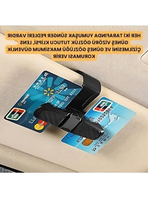 Frefly Store 180 Derece Döner Klipsli Araç Içi Gözlük Tutucu