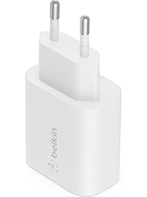 Frefly Store Belkin 25W Usb-C Pd Pps Şarj Adaptörü, Hızlı Şarj Özellikli, Beyaz