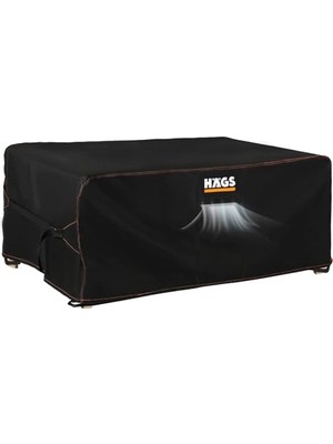 Frefly Store Haegs Bahçe Mobilyası Örtüsü, 230-150-90CM, Ağır Hizmet Oxford Kumaş, Su Geçirmez, Dış Mekan Veranda Masa Örtüsü, Havalandırmalı Masa ve Sandalye Koruma Kılıfı Siyah