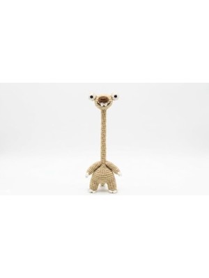 Frefly Store Uzun Boyunlu Amigurumi Karakter Süsü, %100 Pamuk ve Çok Amaçlı Kullanım