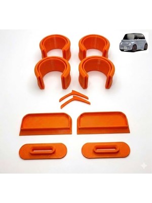 Frefly Store Citroen Ami Iç Konfor Seti 9 Parça - Kapı Kulbu ve Rüzgar Kapakları