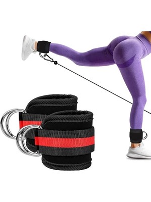 Frefly Store Spor Byfit D Halkalı Ayak ve El Bileği Için Ağırlık Çekiş Kayışı