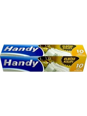Frefly Store Handy Vakumsuz Şeffaf Giyisi Elbise Ceket Mont Askı Kılıfı Poşeti Torbası - 10 Adetlik 1 Kutu