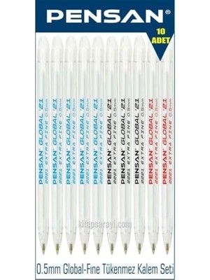 Frefly Store Global-Fine 21 0.5 mm Tükenmez Kalem Seti 10 Adet