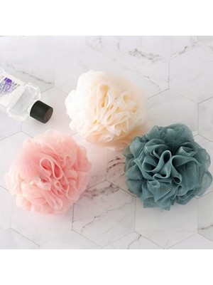 Frefly Store Banyo Lifi Karışık Renkli Peluş Lif Yumuşak ve Etkili Vücut Yıkama Lifi,duş ve Banyo Için Mükemmel Temizlik (3 Adet)