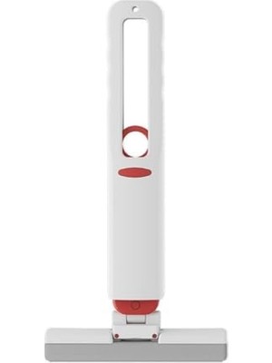 Frefly Store Sıkmalı Mini Mop, Beyaz ve Kırmızı, Kompakt Temizlik Aparatı, Cam Fayans Tezgah Banyo Için, Tek Elle Kullanım, Ergonomik Tasarım