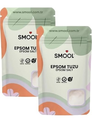 Frefly Store Epsom Tuzu 2'li Set (2X1000 Gr) Ingiliz Tuzu Katkısız, Banyo Tuzu Ayak Banyosu Peeling 2 kg