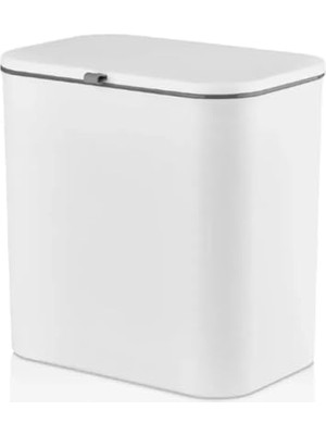 Frefly Store Orret Home Dolap Kapağına Asılabilir 15 Litre Çöp Kovası, Duvara Yapıştırılabilir Çift Tarafa Açılabilir Mutfak Çöp Kutusu, Banyo Çöp Kovası, Kapaklı Asma Çöp Kovası Organizer (Gri)