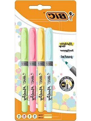 Frefly Store Pastel Renk Fosforlu Kalem Seti - 4 Farklı Renk