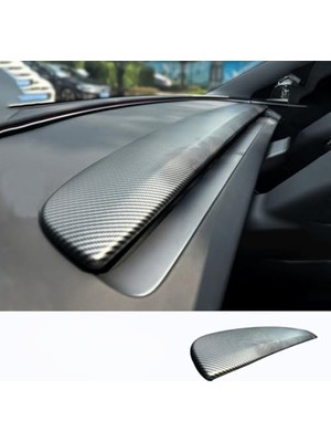 Frefly Store Tesla Model Y Juniper (2025+) Uyumlu Ön Panel Konsol Kaplama Seti (Mat Siyah)