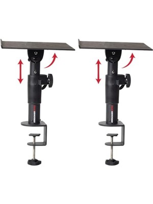 Frefly Store Masaüstü Mengeneli Stüdyo Hoparlör Standı, Dj Monitör ve Sehpa