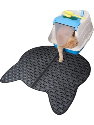 Frefly Store Byens Kedi Kumu Paspası Kedi Tuvalet Önü Paspası Elekli Paspas Tuvaleti  Kum Halısı Yıkanabilir (70X75)