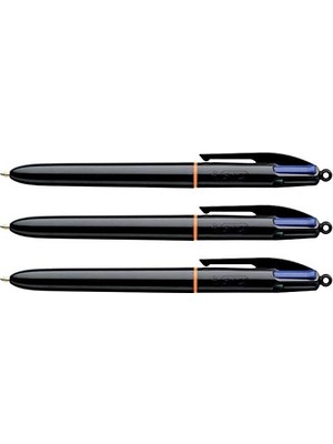 Frefly Store Bıc Vierfarbkugelschreiber 4 Colours (Tm), Şaft Siyah, Iso 12757 – 2 Uç