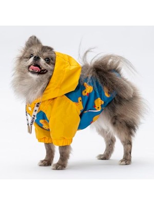Frefly Store Pekin Polarlı Su Geçirmez Küçük Irk Köpek Yağmurluğu (M)