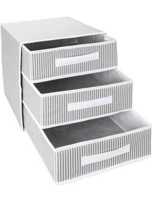 1001 Dolap Içi Kumaş Kaplamalı Mini Çekmece Organizer, Çekmeceli Dolap Içi Düzenleyici, Iç Ça