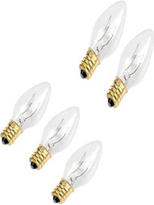 Frefly Store Şeffaf Tuz Lambası Ampul Seti, Gece Lambası Olarak Kullanılabilir (5 Adet)