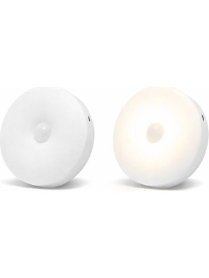 Frefly Store 2’li Set Sensörlü LED Kabin Işığı Gece Lambası | 1,5W | 4000K Doğal Beyaz | 150 Lümen | USB Şarjlı | Manyetik & Bantlı | Mutfak Dolabı, Merdiven, Gardırop Aydınlatma Karanlıkta Harekete Duyarlı