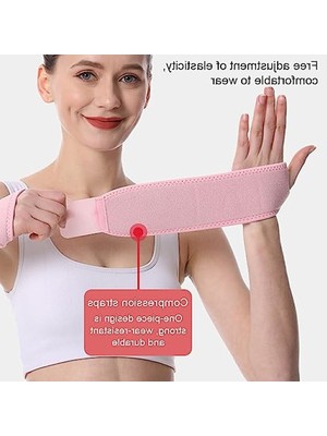 Frefly Store Siyah Ayarlanabilir Spor Bileklik, Kırık Koruma Ateli