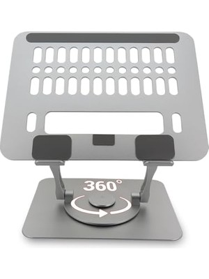 Frefly Store ZR-516 Alüminyum Taşınabilir 360 Derece Dönebilir Katlanabilir Laptop Standı