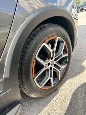 Frefly Store Ark Sticker Egea Cross Jant Sticker Mat Turuncu