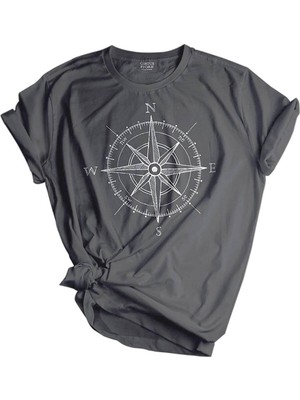 1001 Store Unisex Baskılı Tişört Outdoor Normal Kalıp T-Shirt