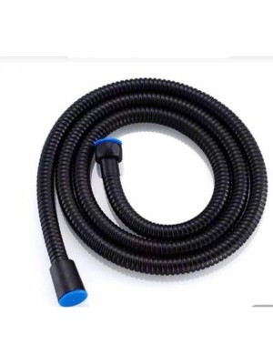 1001 Örgülü Duş Hortumu Spiral Shower Hose, Siyah